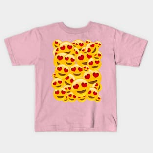 Heart Eyes/Love Emoji Kids T-Shirt